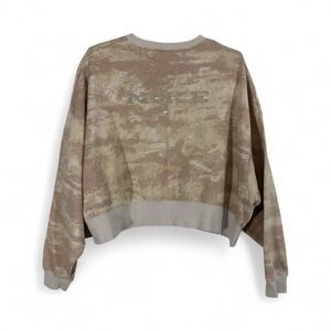 Nike Team Sport Cropped Sweater Womens Light Pink‎ Rose Long Sleeve MEDIUM